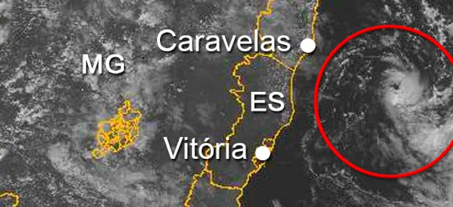 Ciclone na costa capixaba? Imagens de satélite intrigam até meteorologistas