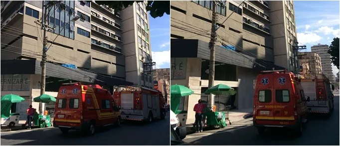 Explosão de gás em prédio da Justiça do Trabalho deixa ferido no Centro de Vitória