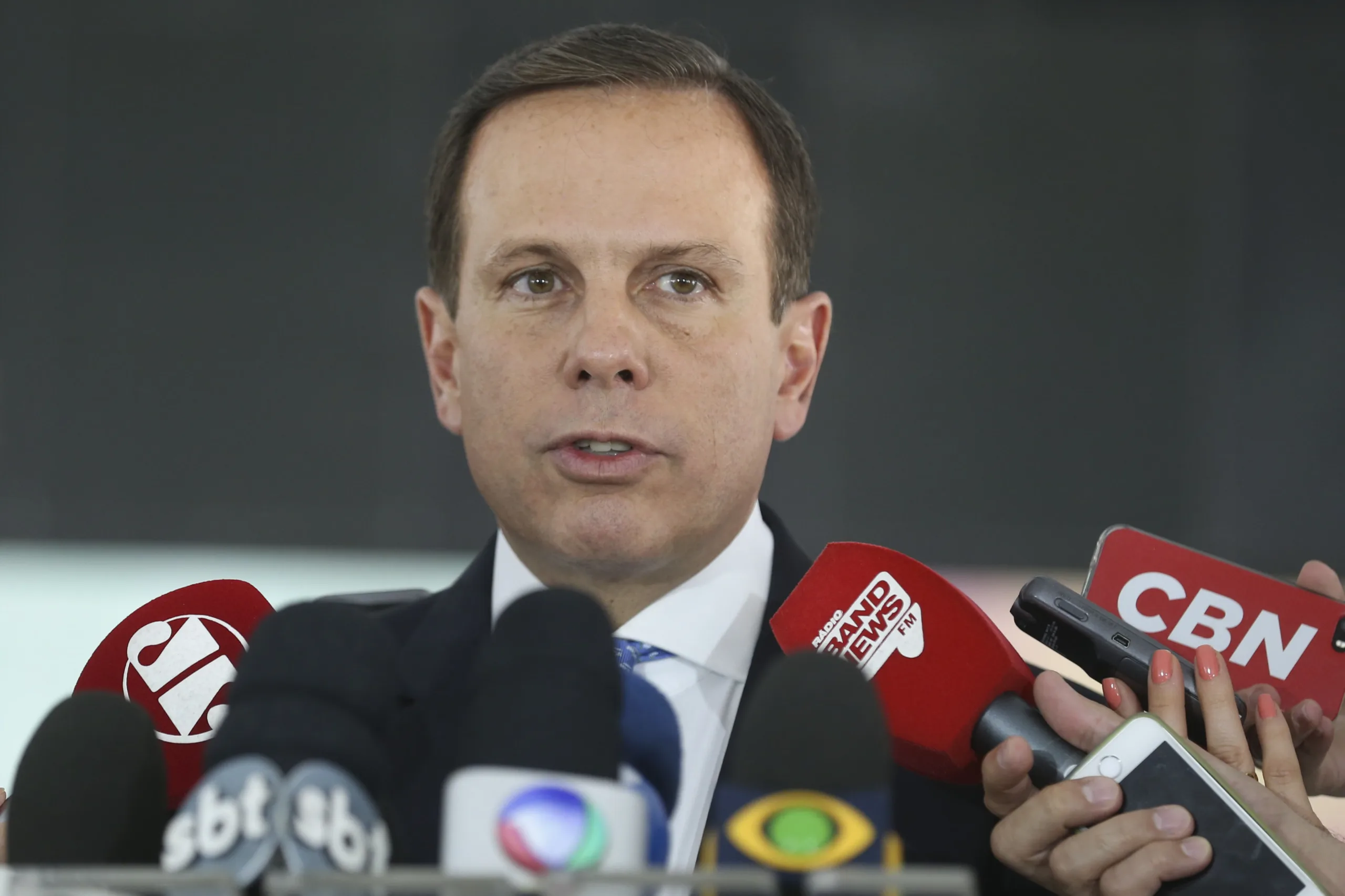 Brasília – O prefeito eleito de São Paulo, João Doria Junior, durante entrevista coletiva após encontro com o presidente Michel Temer (Valter Campanato/Agência Brasil)