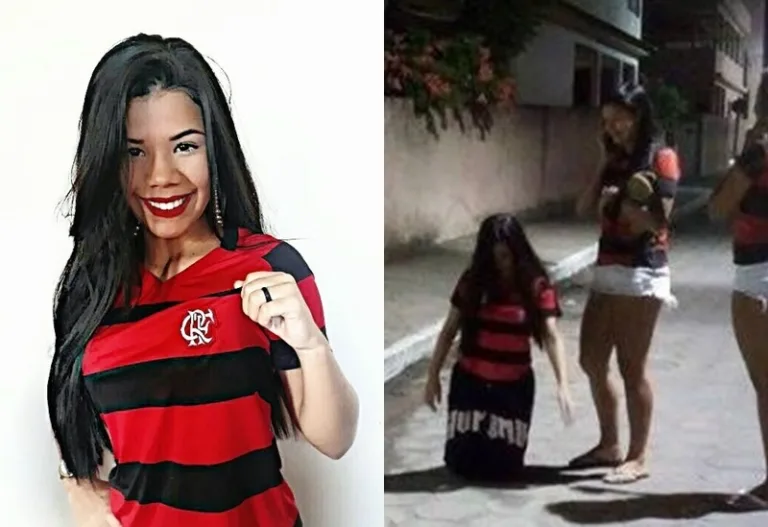 Torcedora capixaba anda mais de 1 km de joelhos após vitória do Flamengo