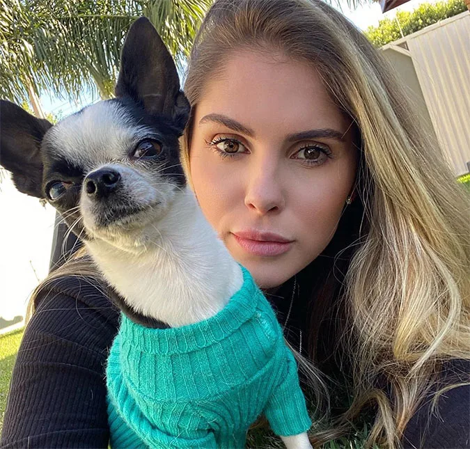 Cachorro de Bárbara Evans foge e ela se desespera: 'Saí de pijama, correndo e gritando'