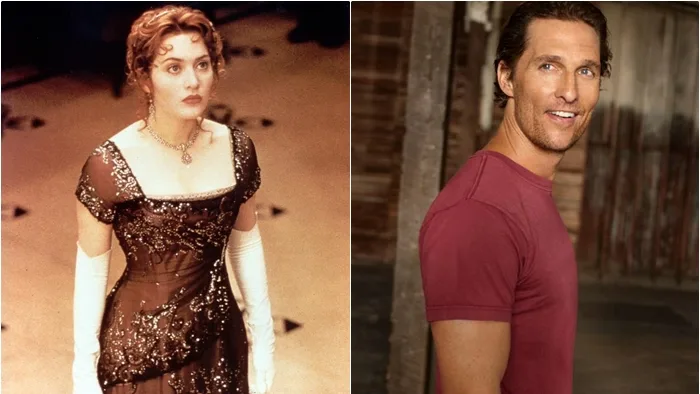 Matthew McConaughey quase fez o papel de Jack em 'Titanic', diz Kate Winslet