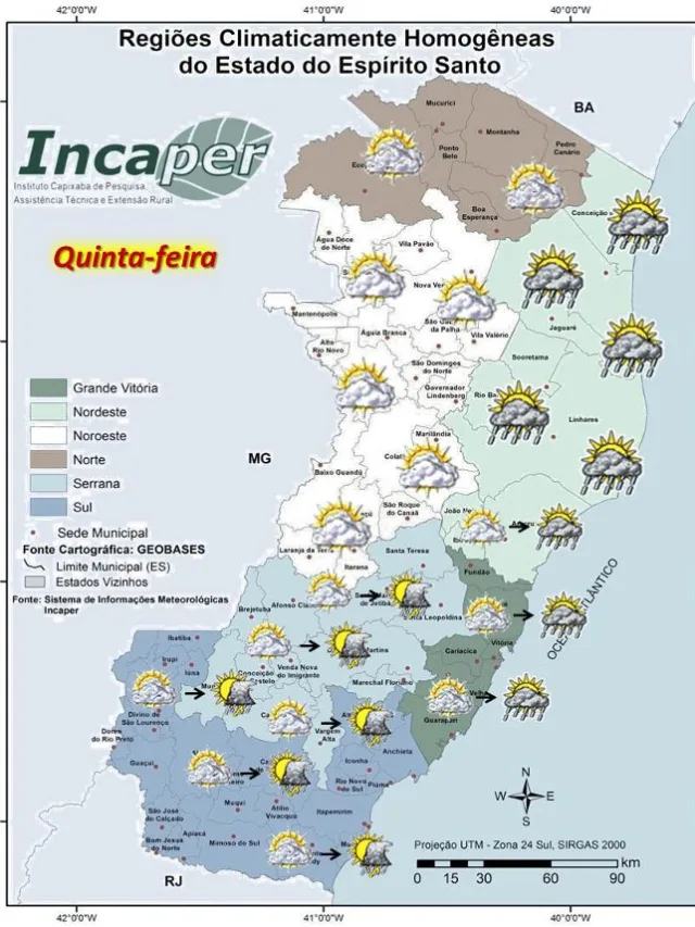 Sol entre muitas nuvens e pancadas de chuva a partir desta quinta-feira no Estado