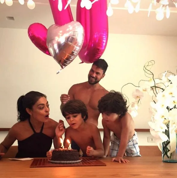 Juliana Paes ganha comemoração em família no dia de seu aniversário