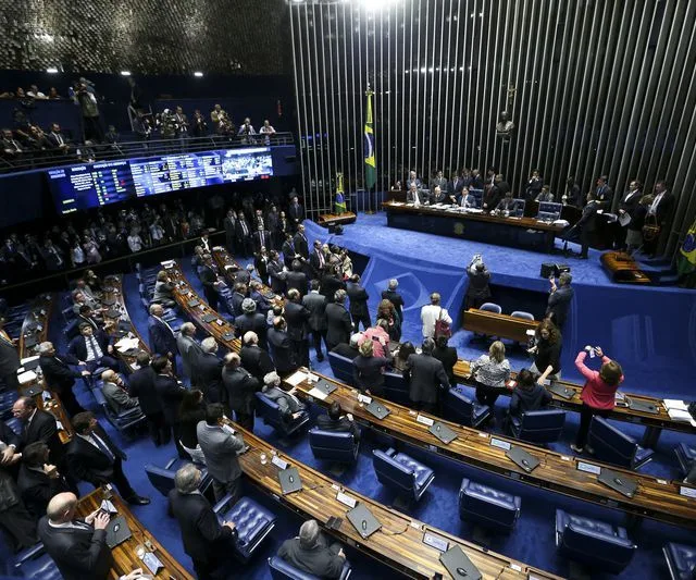 Plenário do Senado durante votação da Reforma Trabalhista