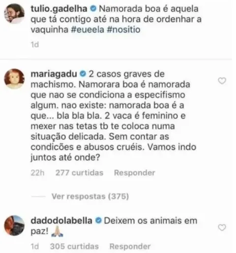 Maria Gadú justifica comentário em foto de Túlio e Fátima Bernardes