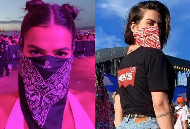 Bruna Marquezine e Cleo Pires se 'disfarçam' para curtir Coachella