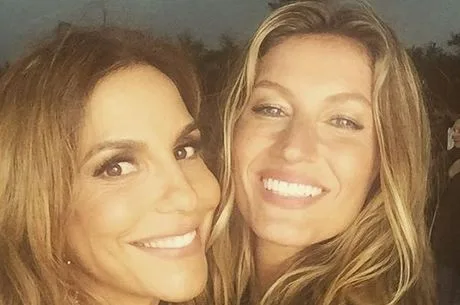 Que encontro! Ivete Sangalo e Gisele Bündchen trocam o rosto em aplicativo