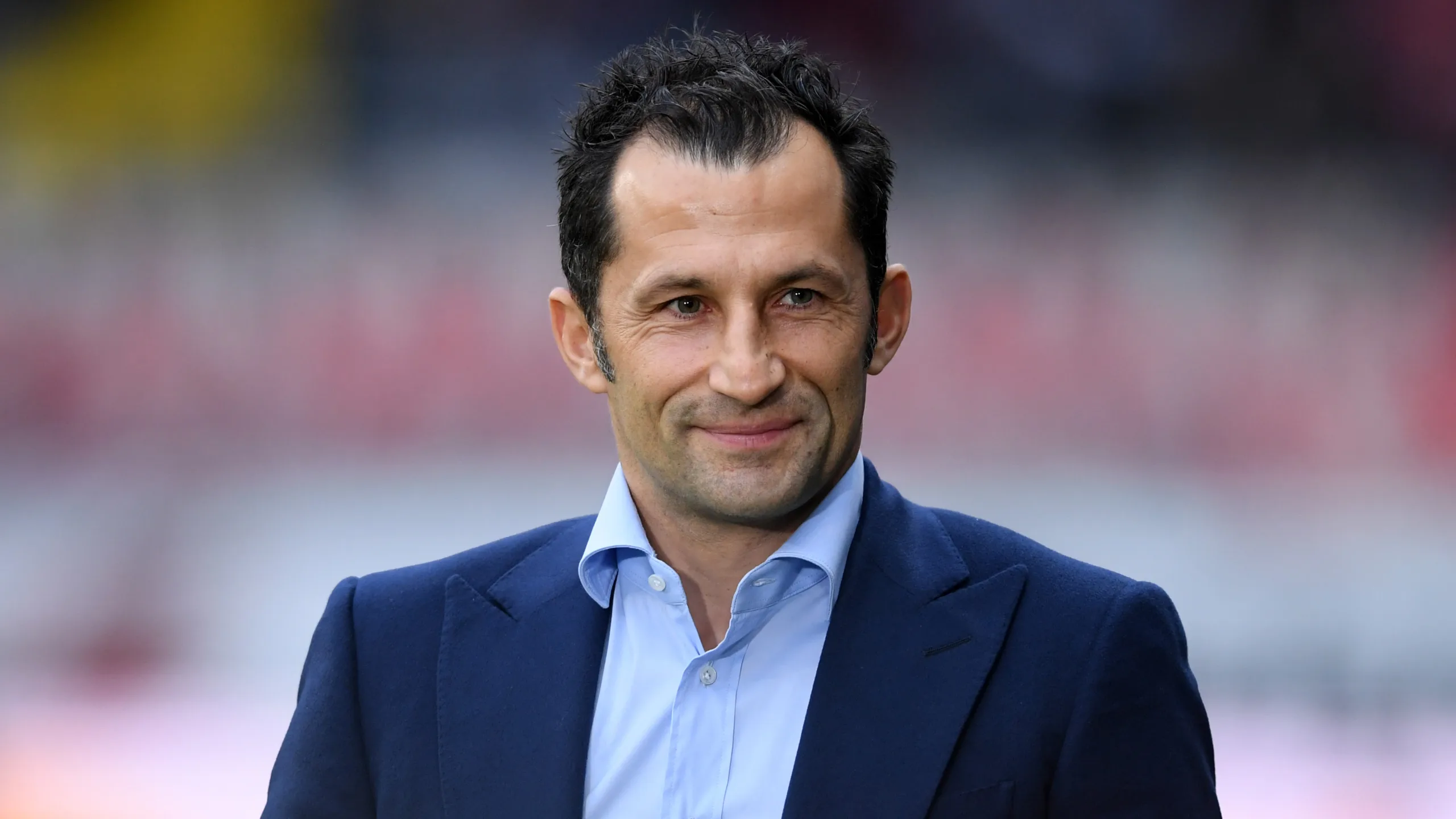 FRANKFURT AM MAIN, GERMANY – NOVEMBER 02: Hasan Salihamidzic, Sporting Director of Bayern Munich looks on prior to the Bundesliga match between Eintracht Frankfurt and FC Bayern Muenchen at Commerzbank-Arena on November 02, 2019 in Frankfurt am Main, Germany. (Photo by Alex Grimm/Bongarts/Getty Images)