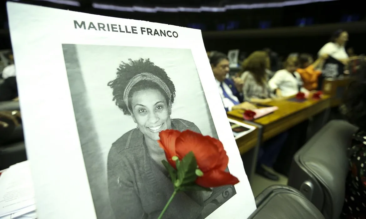 Brasília – A Câmara dos Deputados realiza sessão solene para celebrar Dia Internacional do Direito à Verdade e prestar homenagem a vereadora Marielle Franco e ao motorista Anderson Gomes. (Marcelo Camargo/Agência Brasil)