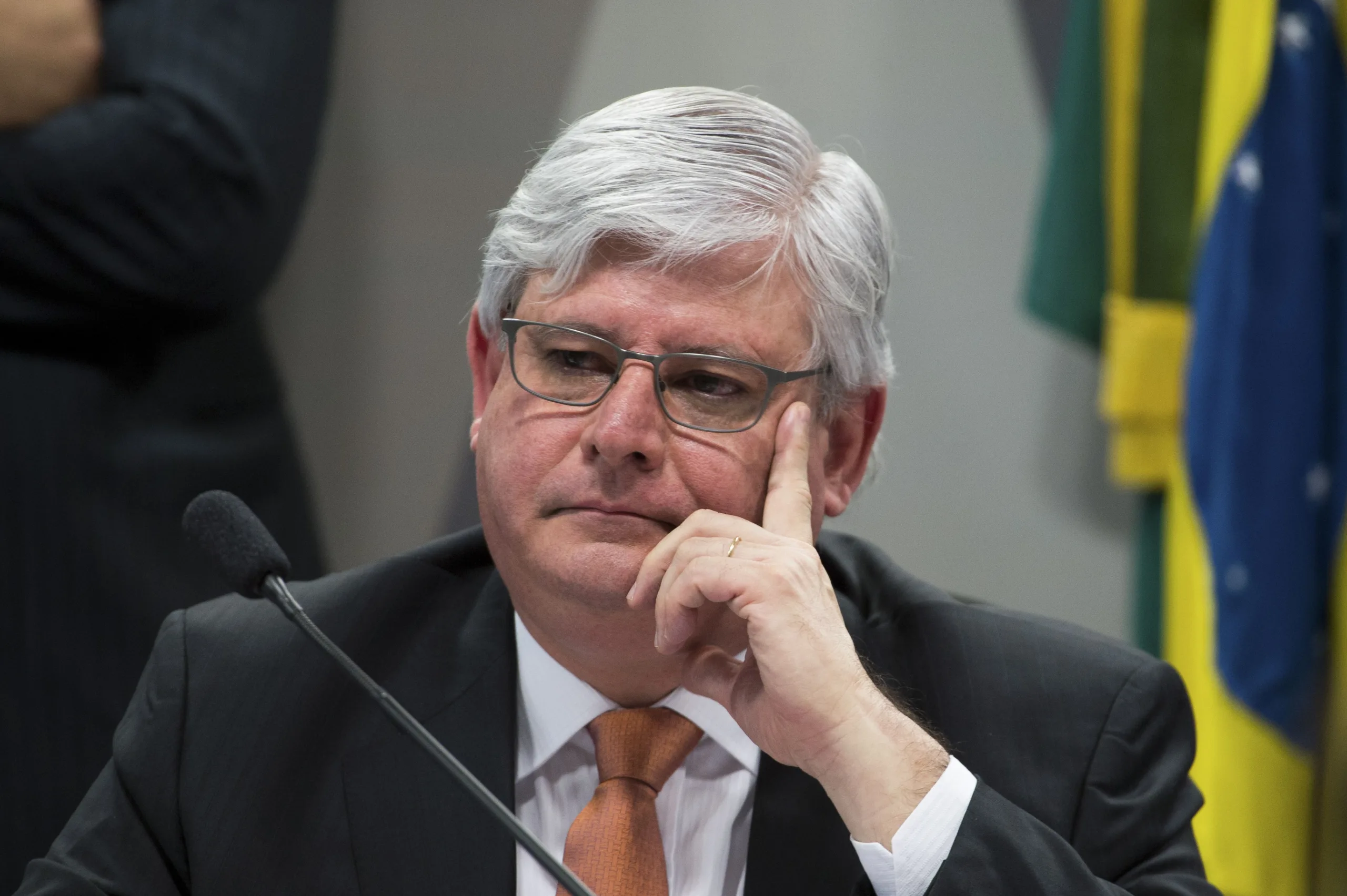 A Comissão de Constituição e Justiça do Senado, sabatina Rodrigo Janot Monteiro de Barros, indicado para ser reconduzido ao cargo de procurador-geral da República (Marcelo Camargo/Agência Brasil)