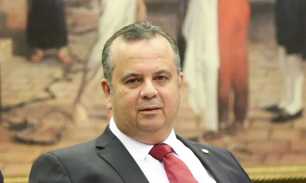 Brasília - O relator da Comissão Especial que discute a Reforma Trabalhista, Rogério Marinho, durante audiência pública (Marcelo Camargo/Agência Brasil)