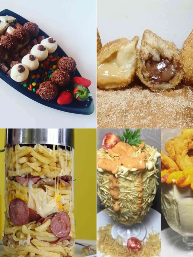 Taça salgada, coxinha doce e torre: veja 6 novidades criativas da culinária que estão bombando!