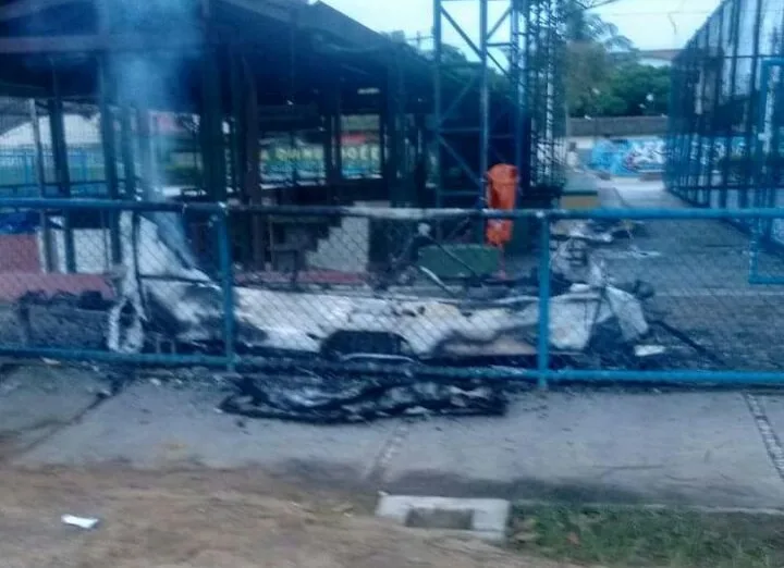 Base da Polícia Militar é incendiada em bairro de Vitória