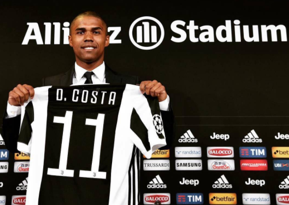 Apresentado com a 11 na Juventus, Douglas Costa prevê dupla goleadora com Higuaín