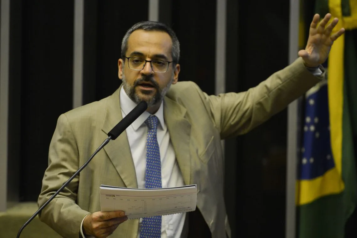 O ministro da Educação, Abraham Weintraub, na Câmara dos Deputados para detalhar como será feito o bloqueio de verbas de universidades públicas e institutos federais. O ministro foi convocado para falar sobre bloqueio de recursos.