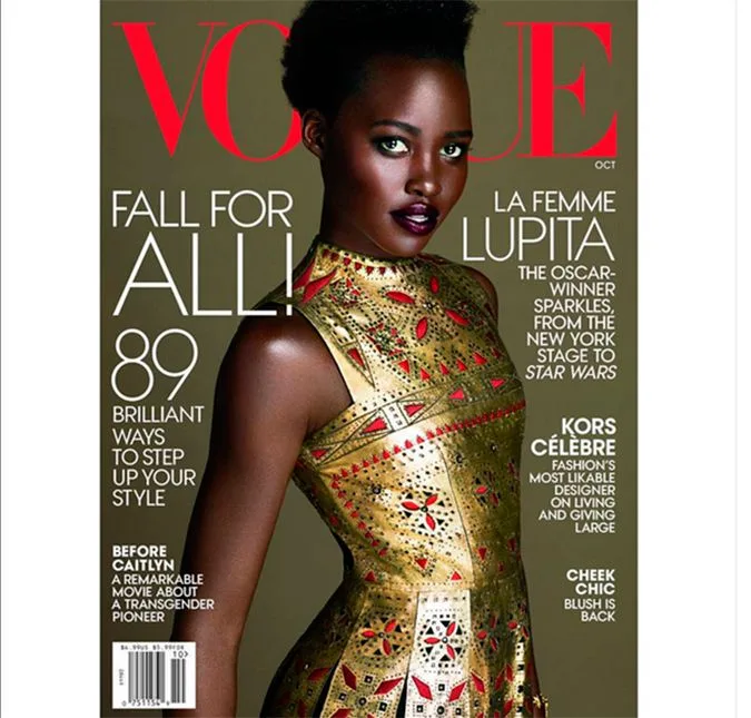 Lupita Nyong'o aparece deslumbrante na capa da Vogue