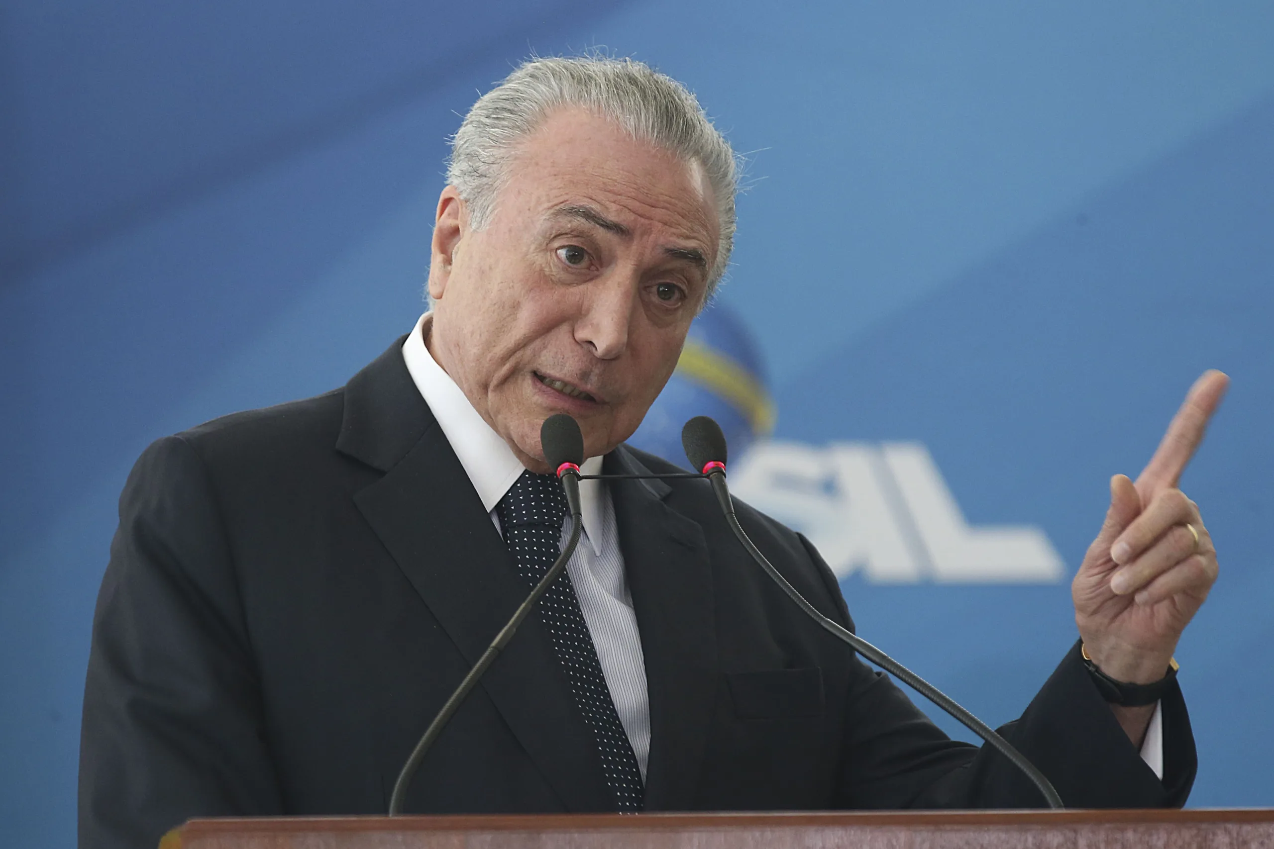 Brasília – O presidente Temer participa do lançamento do Programa BNDES Giro, que visa simplificar e agilizar, pela internet, a concessão de crédito para micro, pequenas e médias empresas (Antonio Cruz/Agência Brasil)