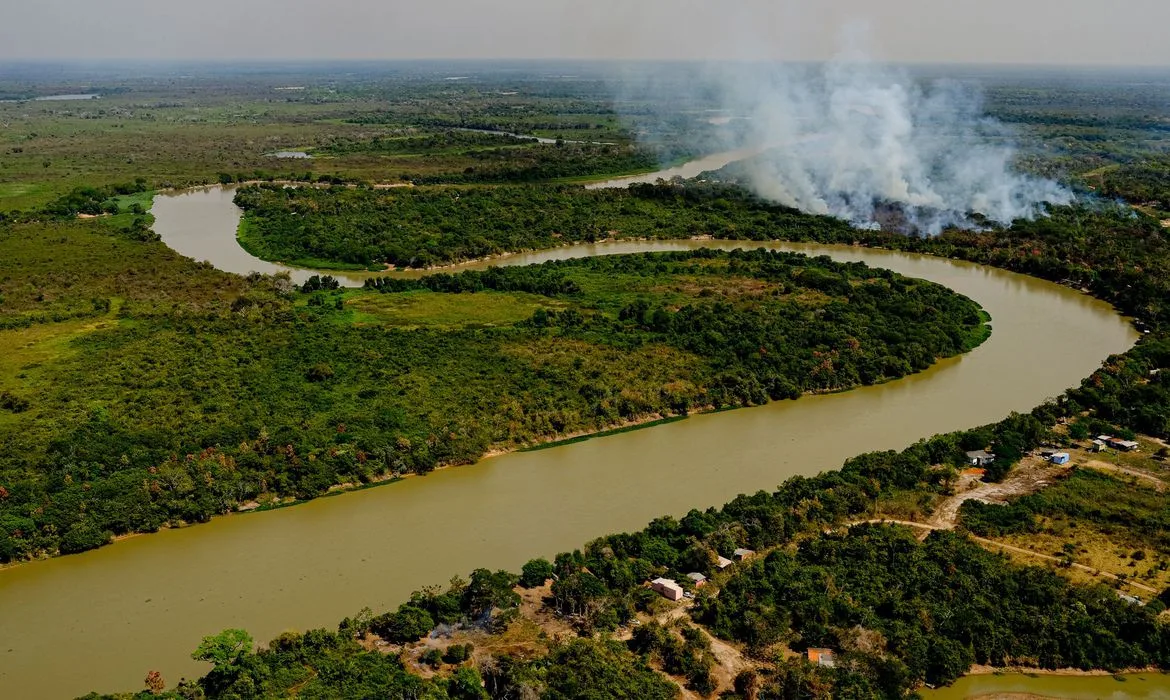 Lançamento da Operação Pantanal 2 para combate ao incêndio na região Foto: Mayke Toscano/Secom-MT