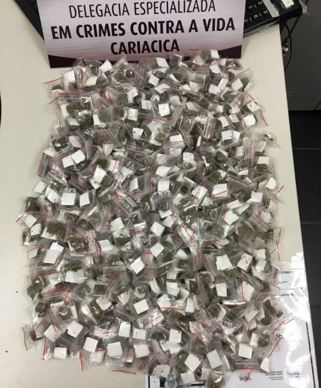 Mais de 400 buchas de maconha são encontradas em casa abandonada em Cariacica