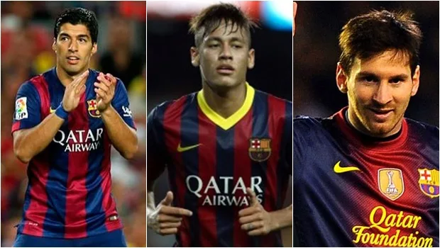 Com Neymar, Messi e Suárez, ataque do Barcelona caminha para um recorde