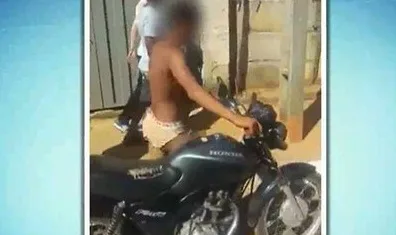 Vítima de furto "castiga" ladrão e faz jovem devolver moto de cueca