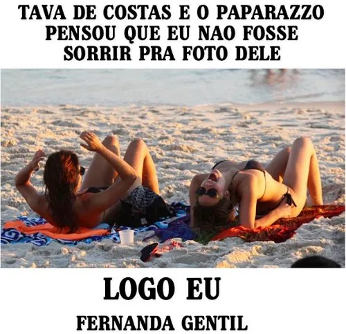 Fernanda Gentil usa foto de flagra para brincar com meme 'Logo Eu'