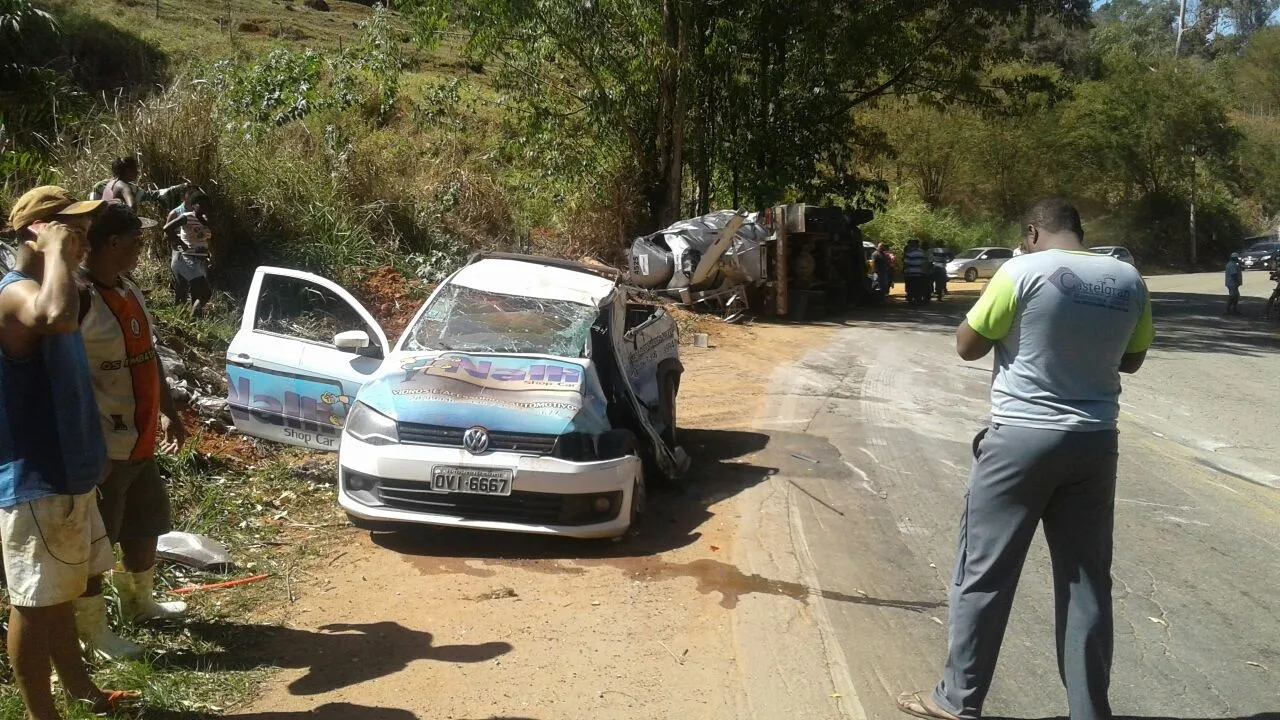 Caminhão desgovernado atinge veículo e mata motorista em rodovia de Castelo