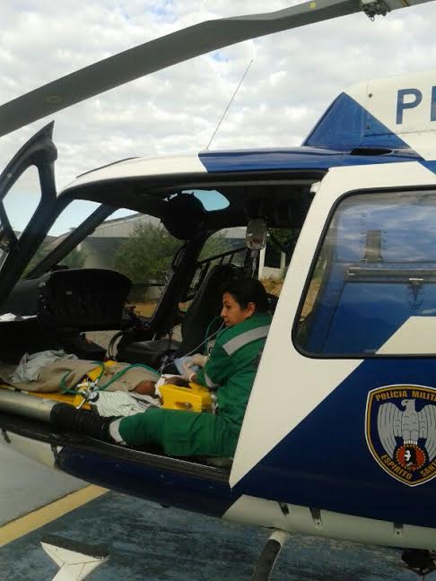 Criança é socorrida por helicóptero em São Mateus