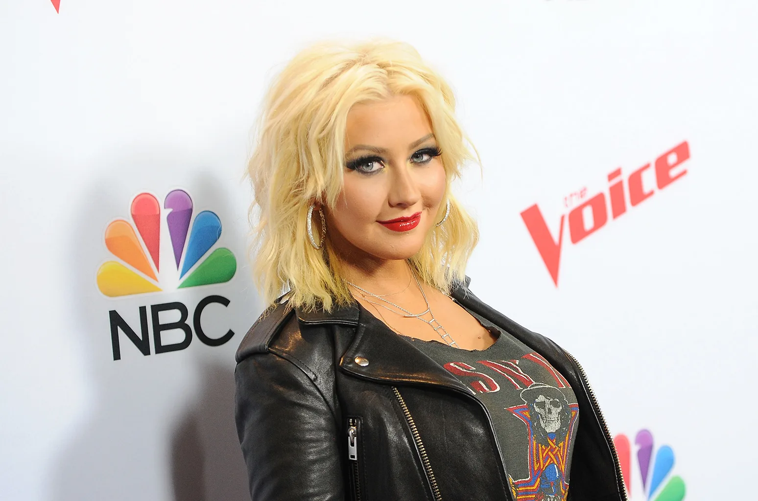 WEST HOLLYWOOD, CA – APRIL 23: Singer Christina Aguilera arrives at NBC’s “The Voice” Season 8 red carpet event at Pacific Design Center on April 23, 2015 in West Hollywood, California. (Photo by Angela Weiss/Getty Images)