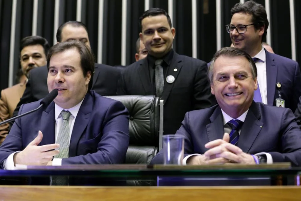 Bolsonaro e Maia se reuniram no Alvorada neste domingo