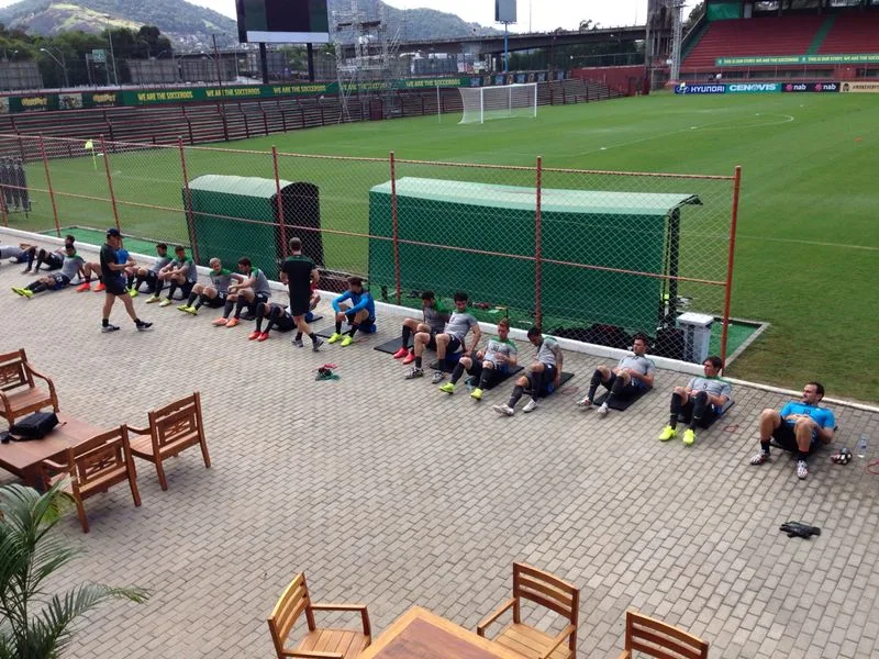 Australianos começam primeiro treino na Arena Unimed Sicoob, em Cariacica