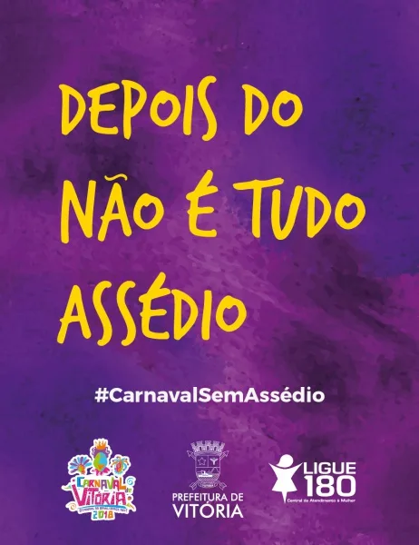 Campanha contra assédio no Carnaval