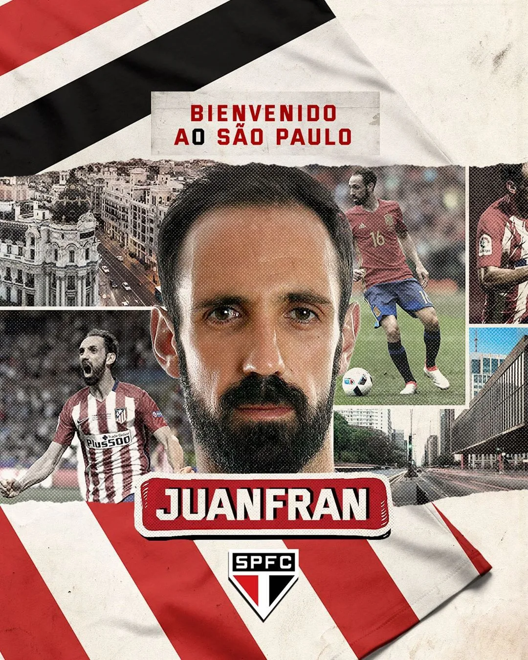 São Paulo anuncia contratação do lateral espanhol Juanfran até o final de 2020