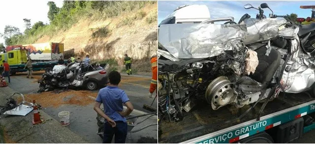 Acidente com carreta deixa um morto e interdita a BR-101, em São Mateus