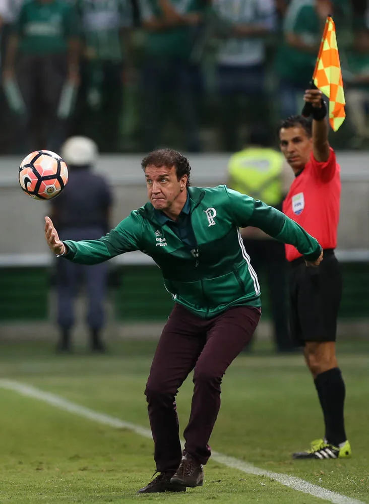 O técnico Cuca, da SE Palmeiras, em jogo contra a equipe do Barcelona SC – EQU, durante partida válida pelas quartas de final (volta), da Copa Libertadores, na Arena Allianz Parque.