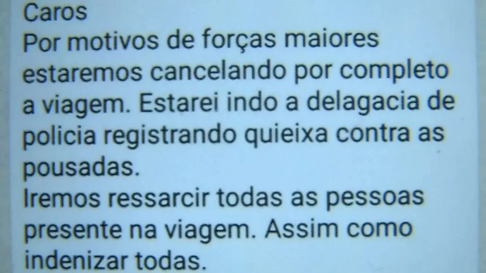 Vítimas do golpe da excursão para Itaúnas receberão o dinheiro em até 15 dias, diz organizador