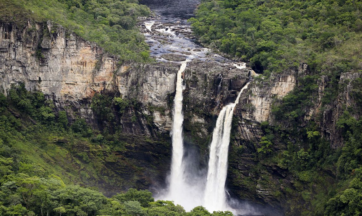 Alto Paraíso (GO) – Vista dos Saltos do Rio Preto, a partir do Mirante da Janela, área que faz parte da proposta de ampliação do Parque Nacional da Chapada dos Veadeiros (Marcelo Camargo/Agência Brasil)