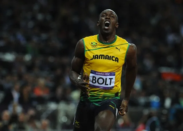 05 Aug 2012 — Olympics – London 2012 – Athletics Usain Bolt (JAM) wins the Men’s 100m Final at the Olympic Stadium, London — Image by © Dan Rowley/4156-4156-6/Colorsport/Corbis