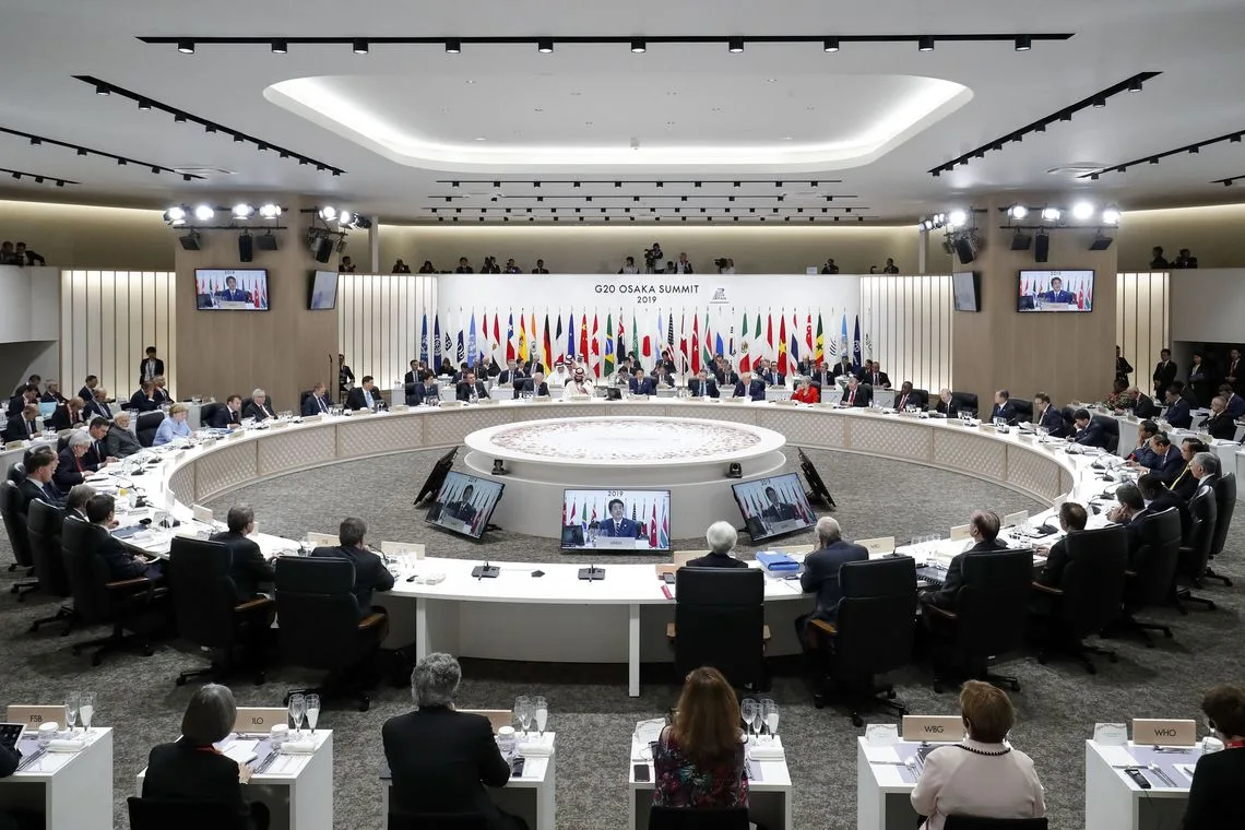 Presidente da República, Jair Bolsonaro, durante a Primeira Sessão Plenária da Cúpula de Líderes do G20.