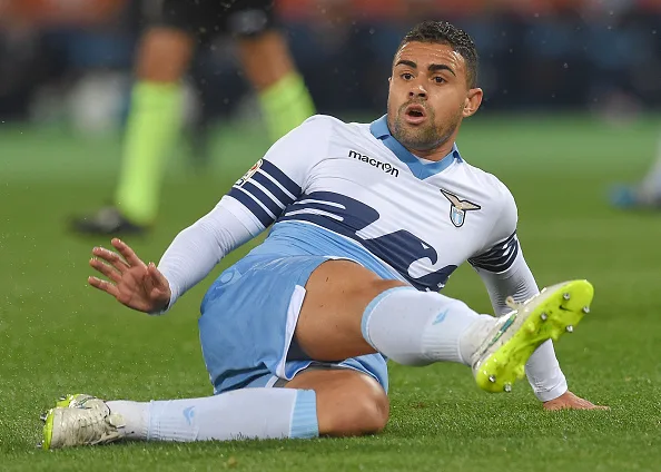 ROME, ITALY – MARCH 09: Mauricio Nascimento Dos Santos of SS Lazio during the Serie A match between SS Lazio and ACF Fiorentina at Stadio Olimpico on March 9, 2015 in Rome, Italy. (Photo by Giuseppe Bellini/Getty Images)