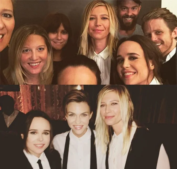 Ellen Page desfila pela primeira vez com a namorada