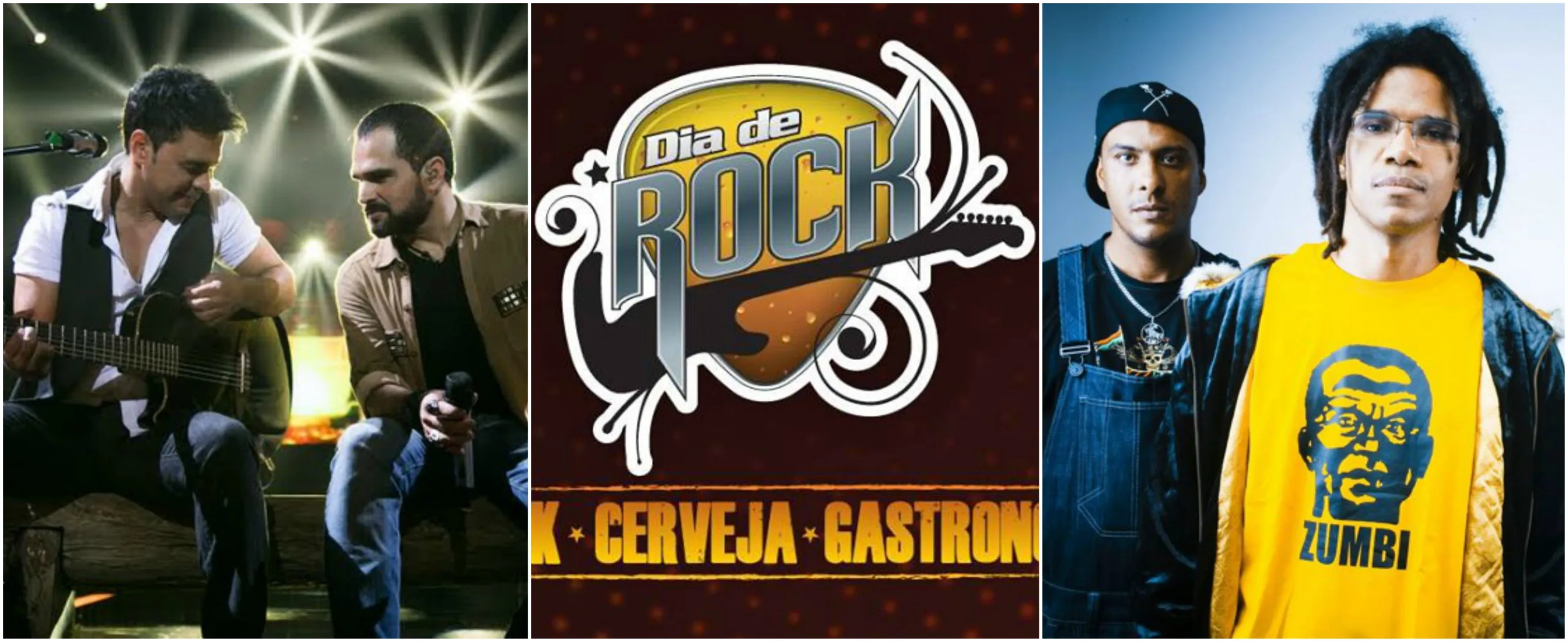 Agenda Cultural: Zezé di Camargo e Luciano, Natiruts e evento "Dia do Rock" agitam o fim de semana