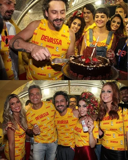 Alexandre Nero curte o Carnaval Carioca e ganha festa de aniversário surpresa