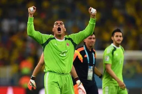 during the 2014 FIFA World Cup Brazil round of 16 match between Colombia and Uruguay at Maracana on June 28, 2014 in Rio de Janeiro, Brazil.