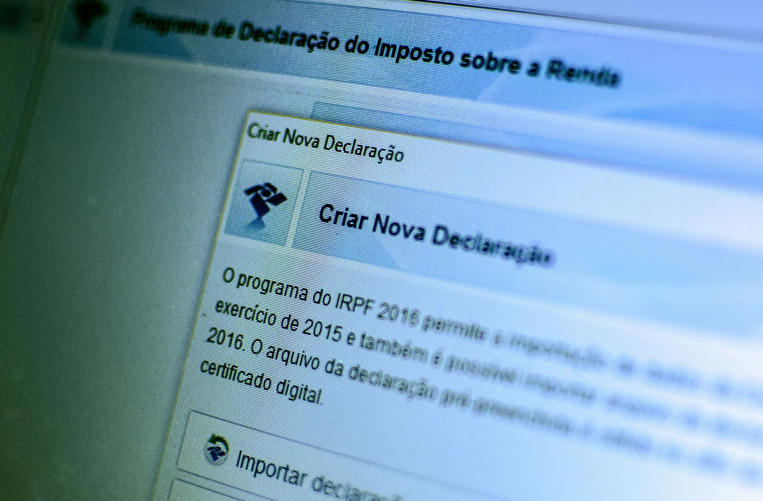 Brasília – Receita Federal libera o programa da Declaração do Imposto de Renda Pessoa Física 2016, ano-base 2015 (Marcelo Camargo/Agência Brasil)