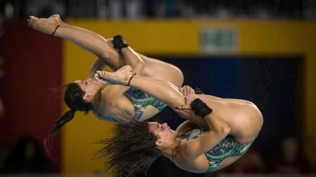 Brasileiras ganham medalha de prata na plataforma de dez metros