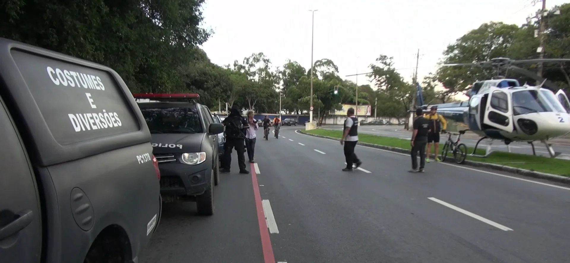 Megaoperação fecha avenida e mobiliza 400 policiais e guardas em Vitória