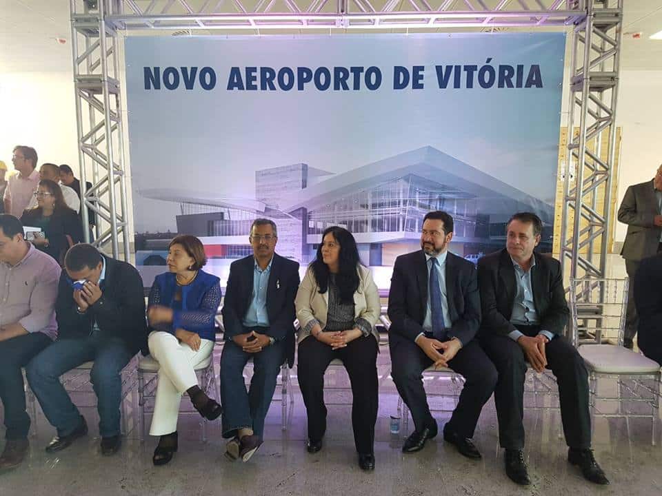 Ministro do Planejamento lota solenidade em obra do novo aeroporto