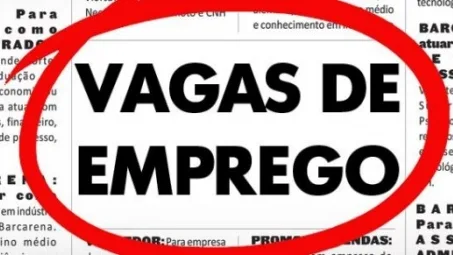 Sine: 146 vagas de emprego no Estado na próxima segunda